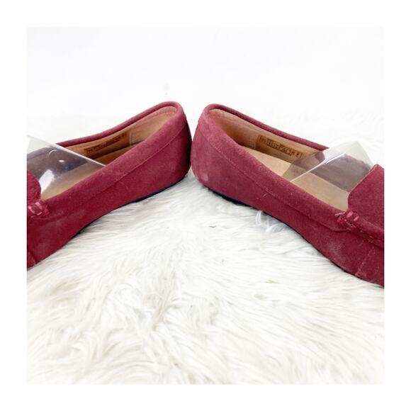 Vionic Red Suede Loafers - Picture 8 of 11